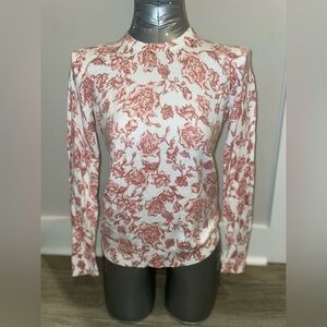 Ralph lauren foral sweater small